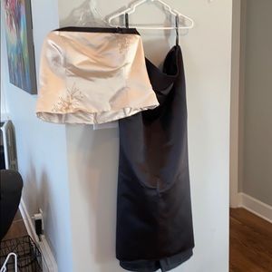 2 piece bridesmaid dress